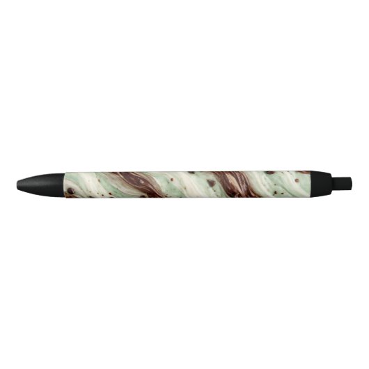 Stylo Noir Mint Chocolate Chip Milkshake Marble Design (Devant)