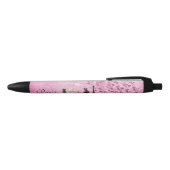 Stylo Noir Mode rose chic de Tour Eiffel de Paris (Haut)