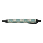 Stylo Noir Modèle Damas avec éléments abstraits (Bas)