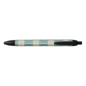 Stylo Noir Modèle Damas avec éléments abstraits (Dos)