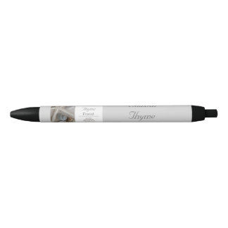 Stylo Noir Modèle de logo de fleuriste côtier éditable