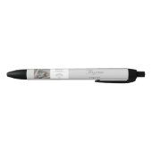 Stylo Noir Modèle de logo de fleuriste côtier éditable (Bas)