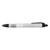 Stylo Noir Modèle de logo de fleuriste côtier éditable (Haut)