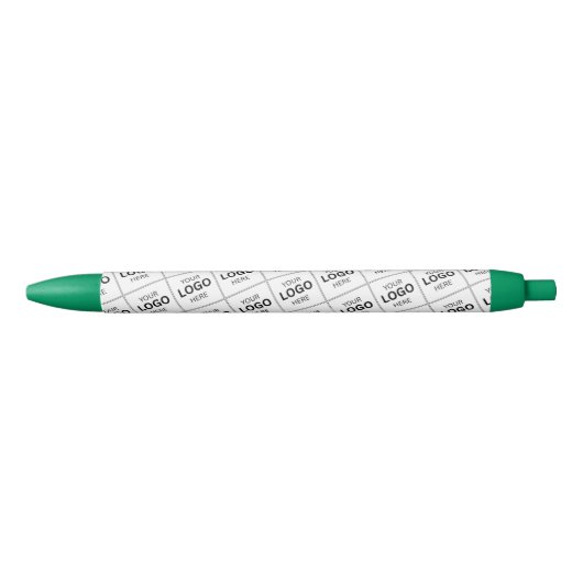 Stylo Noir Modèle de nom de logo d'entreprise de code QR pers (Devant)