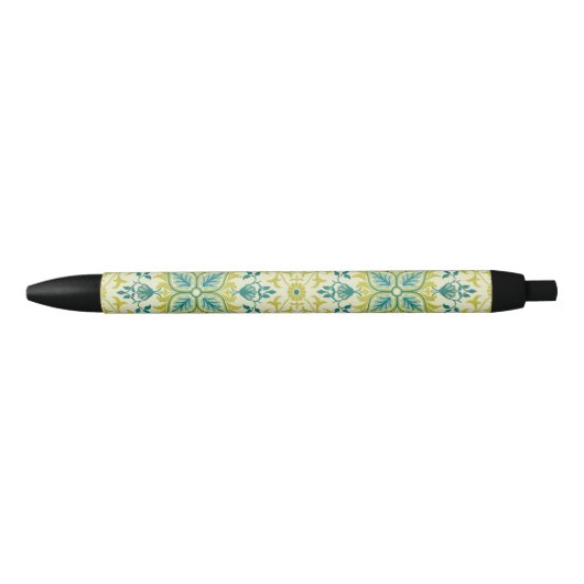 Stylo Noir Modèle de plafond vert citron sans couture de Will (Devant)