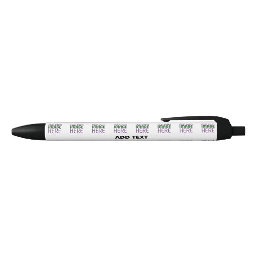 STYLO NOIR MODELE DE TEXTE D'IMAGE BLANC SIMPLE ÉDITABLE MODE (Haut)