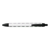 STYLO NOIR MODELE DE TEXTE D'IMAGE BLANC SIMPLE ÉDITABLE MODE (Dos)
