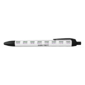 STYLO NOIR MODELE DE TEXTE D'IMAGE BLANC SIMPLE ÉDITABLE MODE (Haut)