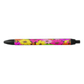 Stylo Noir Modèle floral (Devant)
