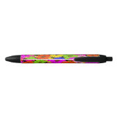 Stylo Noir Modèle floral (Dos)