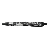 Stylo Noir Modèle floral (Bas)