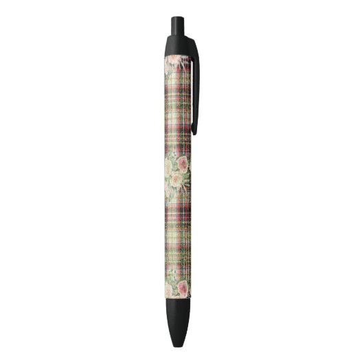 Stylo Noir Modèle floral (Bas (Vertical))