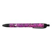 Stylo Noir Modèle floral (Bas)