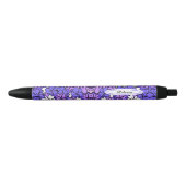 Stylo Noir Modèle floral (Devant)