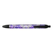 Stylo Noir Modèle floral (Dos)