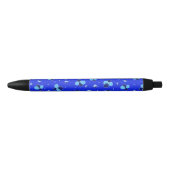 Stylo Noir Modèle floral (Devant)