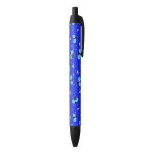 Stylo Noir Modèle floral