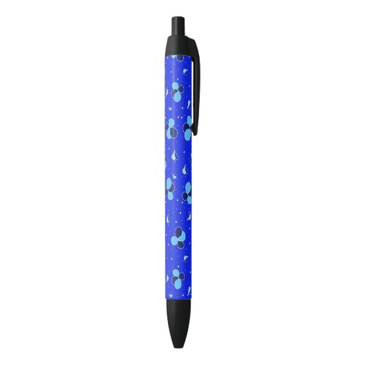 Stylo Noir Modèle floral (Bas (Vertical))