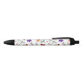 Stylo Noir Modèle floral à main (Haut)