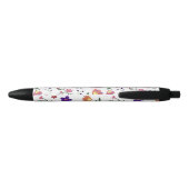 Stylo Noir Modèle floral à main (Dos)