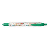 Stylo Noir Modèle floral du jardin (Dos)