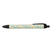 Stylo Noir Modèle floral jaune (Haut)