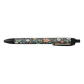 Stylo Noir Modèle floral simple (Bas)