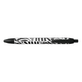 Stylo Noir Modèle Zèbre (Dos)