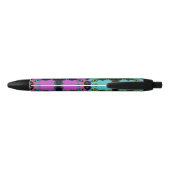 Stylo Noir modèles de mandala colorés (Dos)