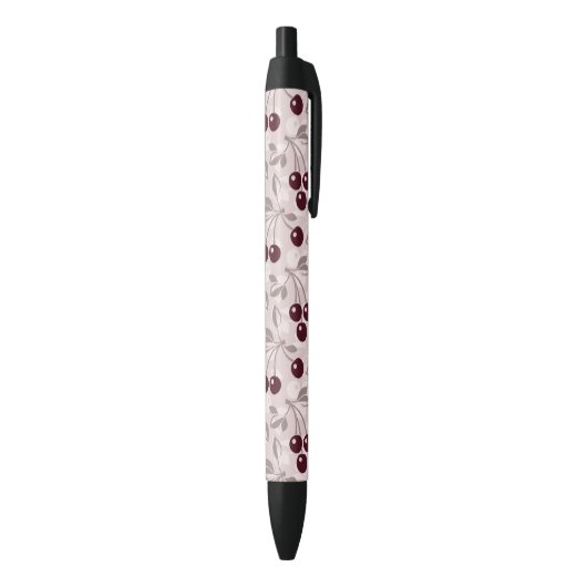Stylo Noir Modelez avec les cerises 2 (Bas (Vertical))