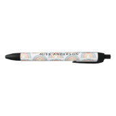 Stylo Noir Moderne aquarelle arc-en-ciel professeur merci cad (Bas)