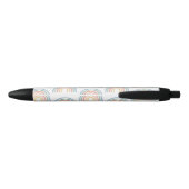 Stylo Noir Moderne aquarelle arc-en-ciel professeur merci cad (Dos)
