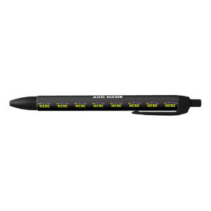 STYLO NOIR MODERNE ET MODERNE PERSONNALISABLE NOIR VÉRIFIÉ