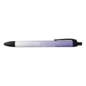 Stylo Noir (Modifiable) Ombre couleur violet clair et votre t (Haut)