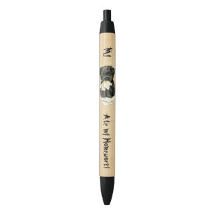 Stylo Noir Mon Affenpinscher a mangé mes devoirs