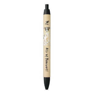 Stylo Noir Mon Fox Terrier de jouet a mangé mon travail