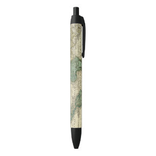 Stylo Noir Monde sur la projection de Mercators
