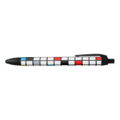 Stylo Noir Mondrian géométrique Composition minimaliste moder (Haut)