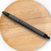 Stylo Noir Monogram Classic Élégant Minimal Typographie Nom