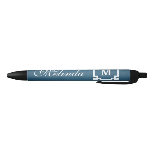 Stylo Noir Monogram design (Bas)