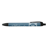 Stylo Noir Monogram design (Haut)