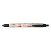 Stylo Noir Monogram lace floral pink pastel cherry blossom (Dos)