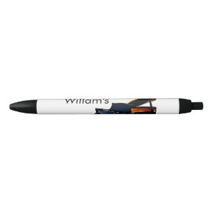 Stylo Noir Monogramme ajouter le nom de la lettre initiale te