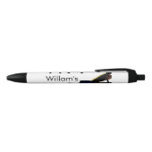 Stylo Noir Monogramme ajouter le nom de la lettre initiale te (Haut)