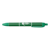 Stylo Noir Monogramme Ancre verte (Bas)