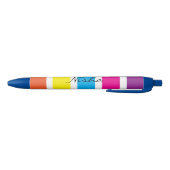 Stylo Noir Monogramme arc-en-ciel (Bas)