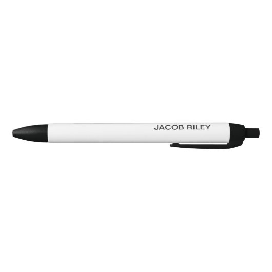 Stylo Noir Monogramme blanc (Bas)