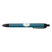Stylo Noir Monogramme bleu marine (Bas)