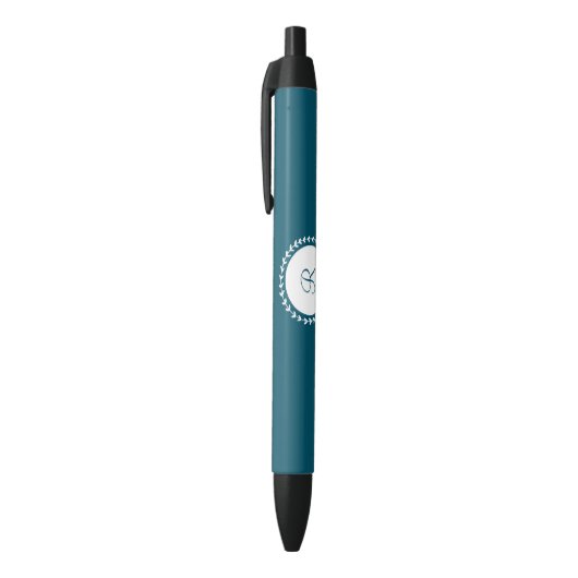 Stylo Noir Monogramme bleu marine (Haut (Vertical))
