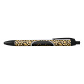 Stylo Noir Monogramme chic de diamant de Faux d'empreinte de (Haut)